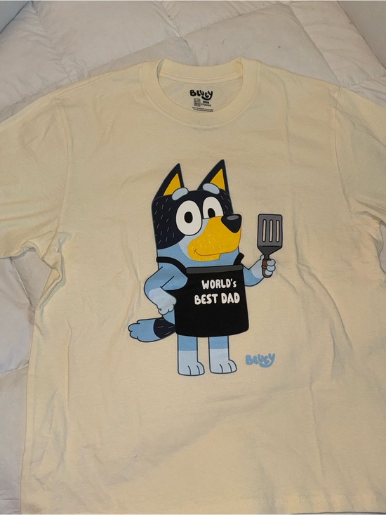 Bluey Other - Size L Bluey ‘World's Best Dad' Graphic Men’s T-Shirt